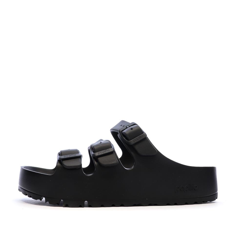 Sandales Noires Femme Birkenstock Florida Flex pas cher