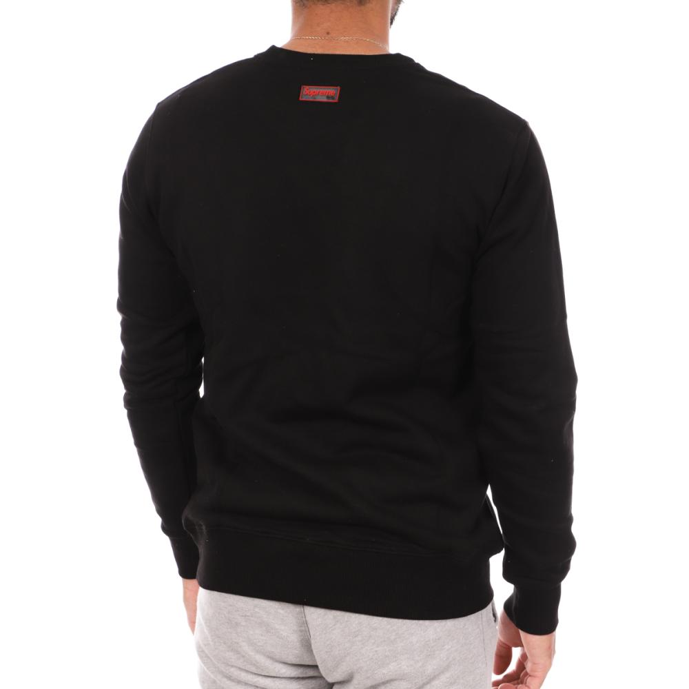 Sweat Noir Homme Supreme Grip David vue 2