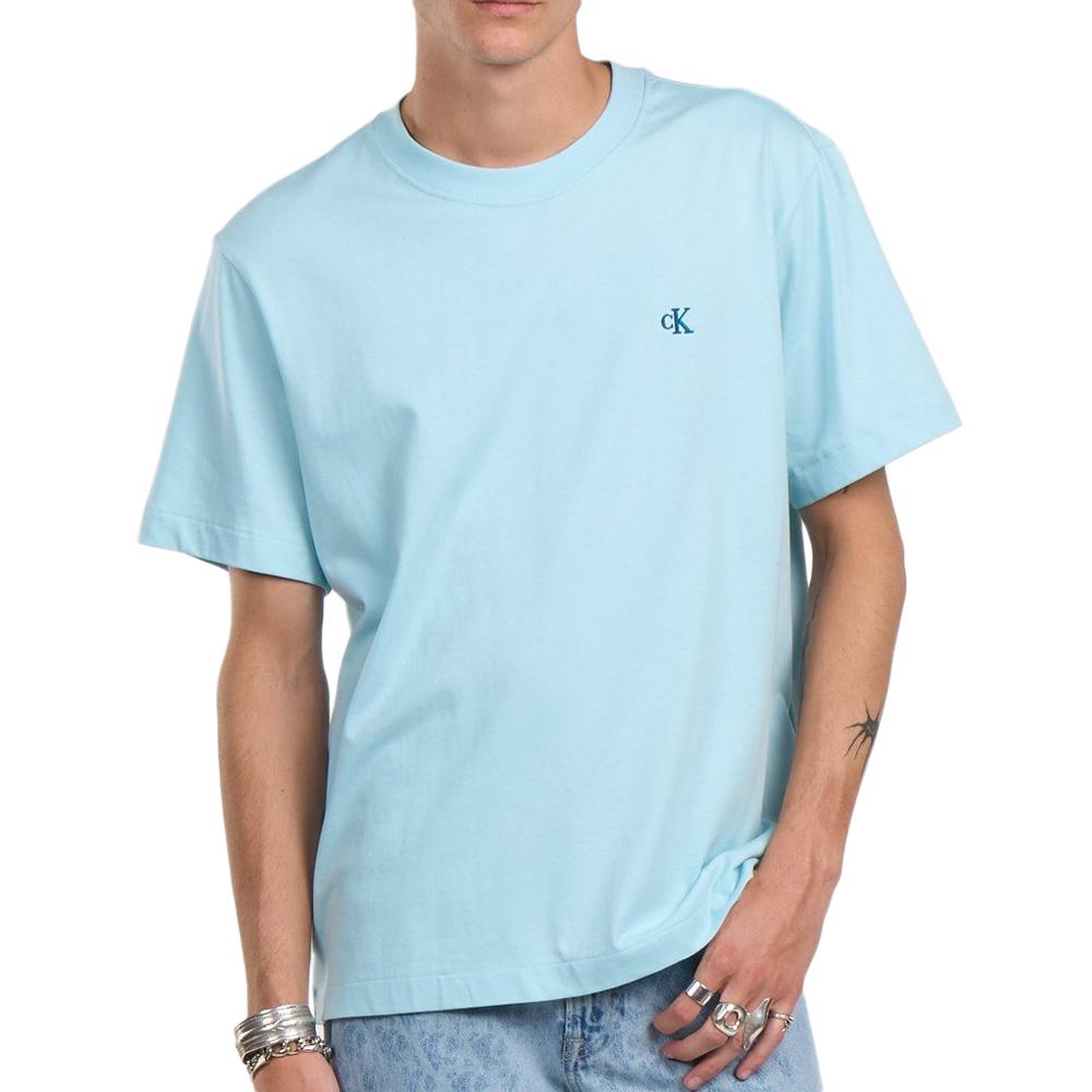 T-Shirt Bleu Homme Calvin Klein Jeans Easy LV04RC275G pas cher