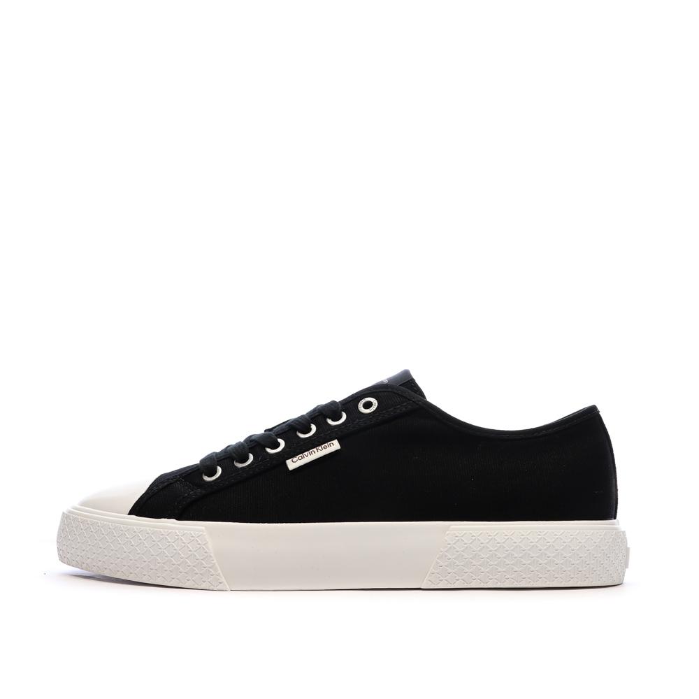 Baskets Noires Femme Calvin Klein Jeans Vulc Laceup pas cher