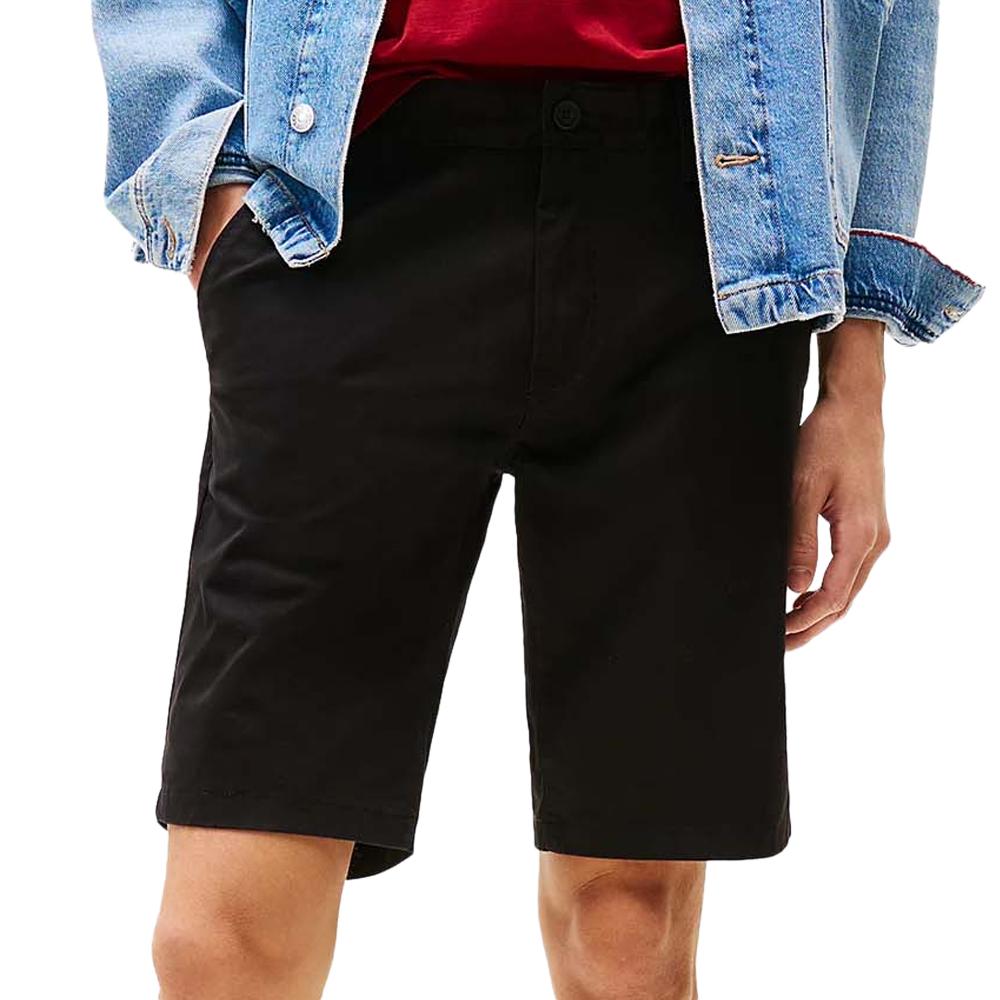 Short Chino Noir Homme Tommy Hilfiger Scanton pas cher