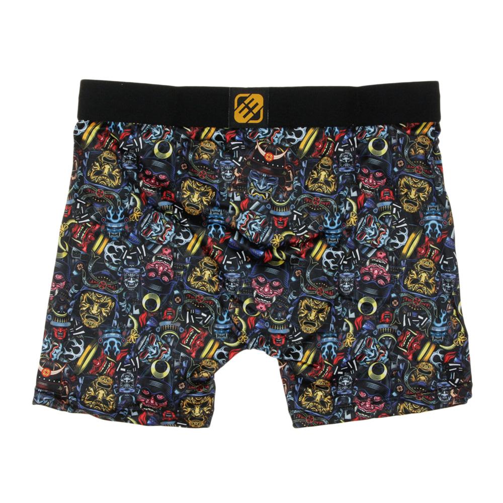 Boxer Noir/Bleu/Jaune à Imprimés Homme Freegun MAS vue 2