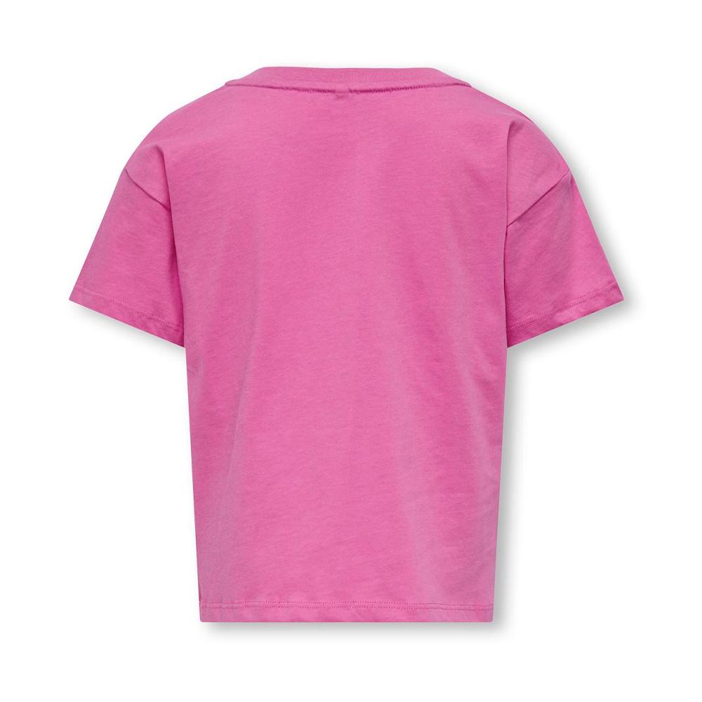 T-shirt Rose Fille Only Maiken Life vue 2