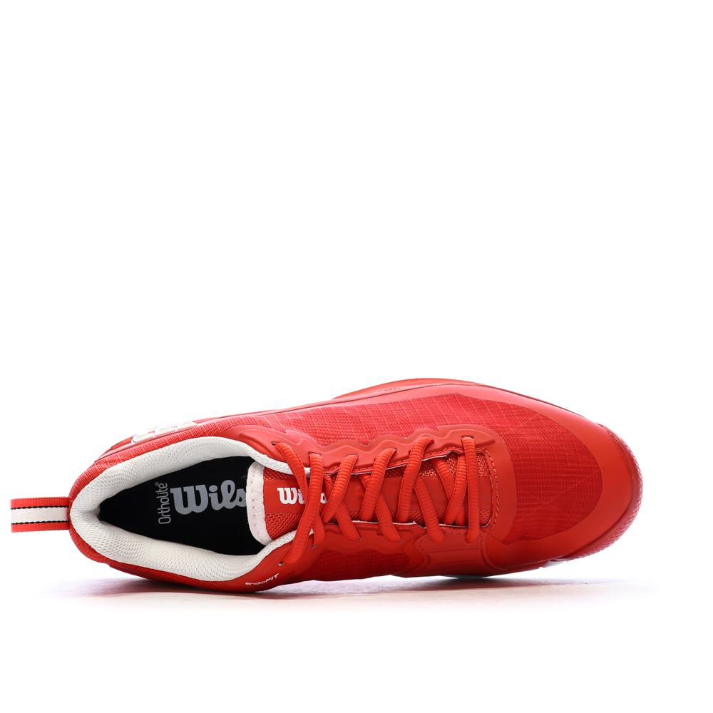 Chaussures de Tennis Rouge Homme Wilson Rush Pro 4.5 Clay vue 4