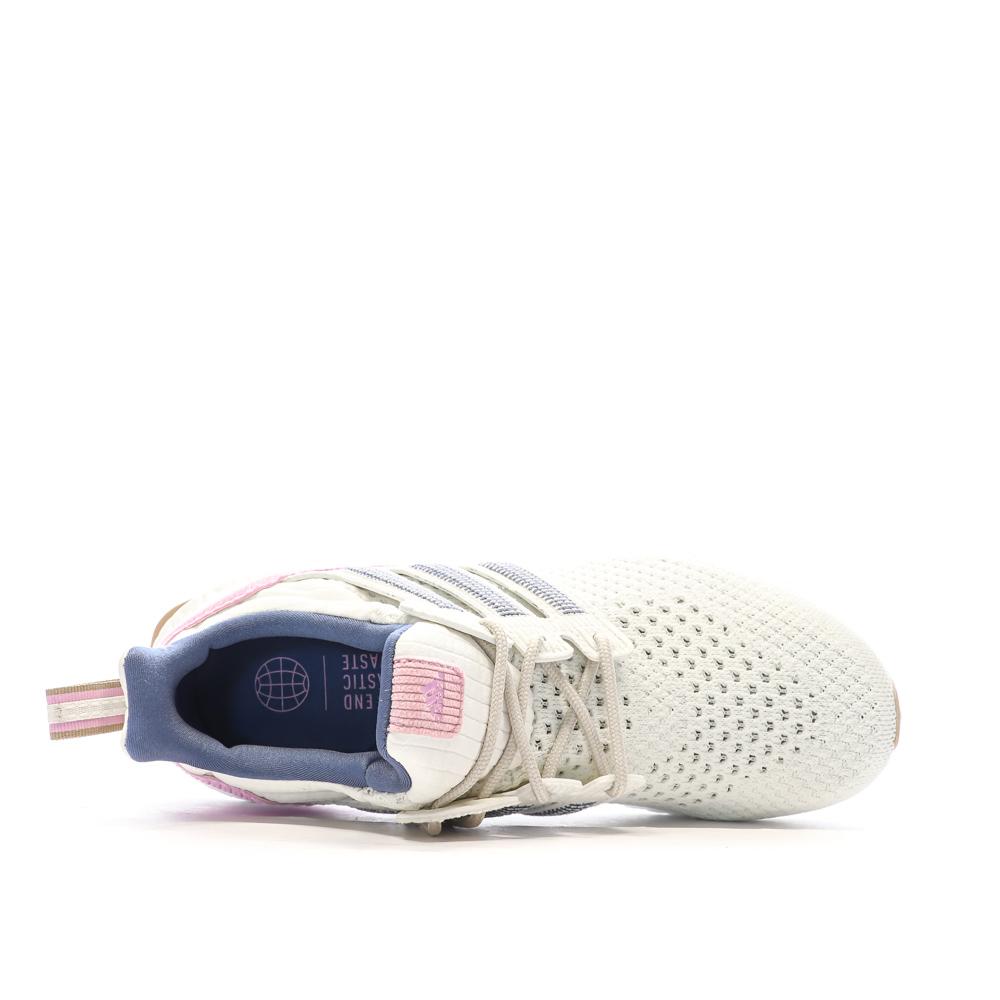 Chaussures de running Blanches/Bleu Femme Adidas Ultraboost vue 4