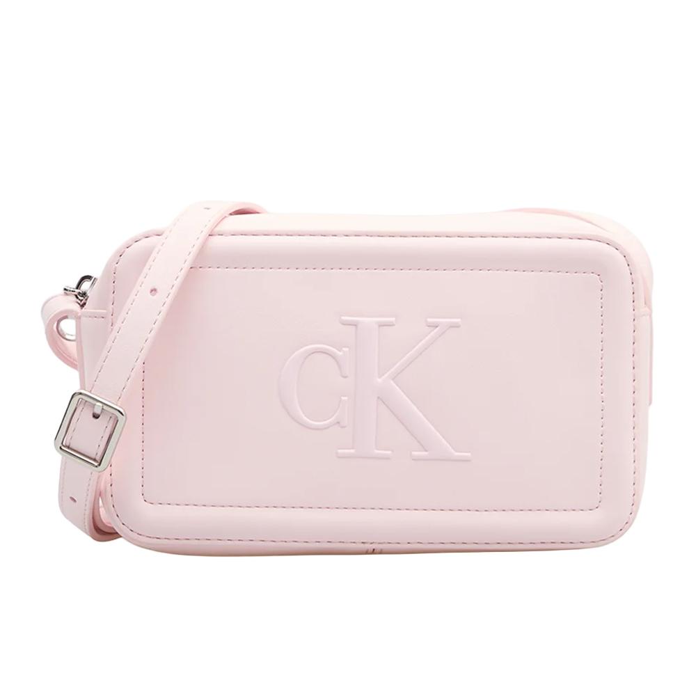 Rosa Umhängetasche für Damen von Calvin Klein Jeans „Bold Ck Camera“ günstig