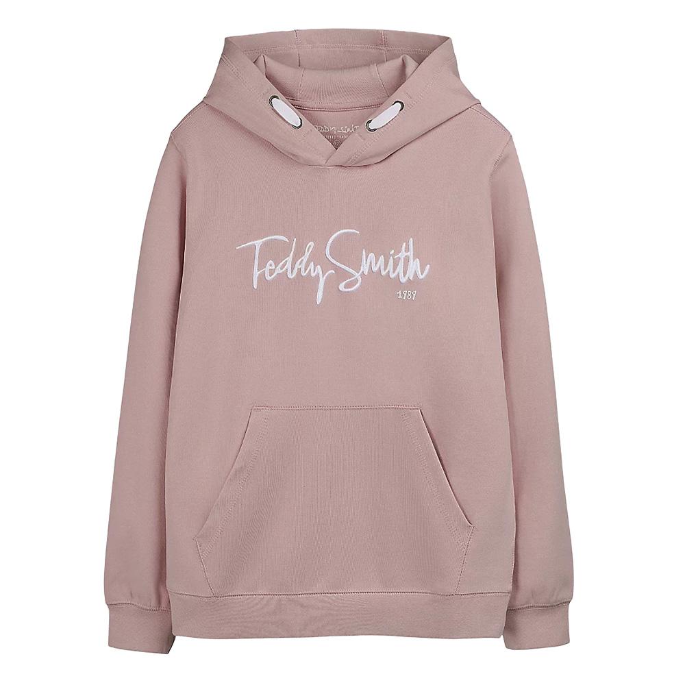 Sweat à Capuche Vieux Rose Garçon Teddy Smith Evry1 pas cher