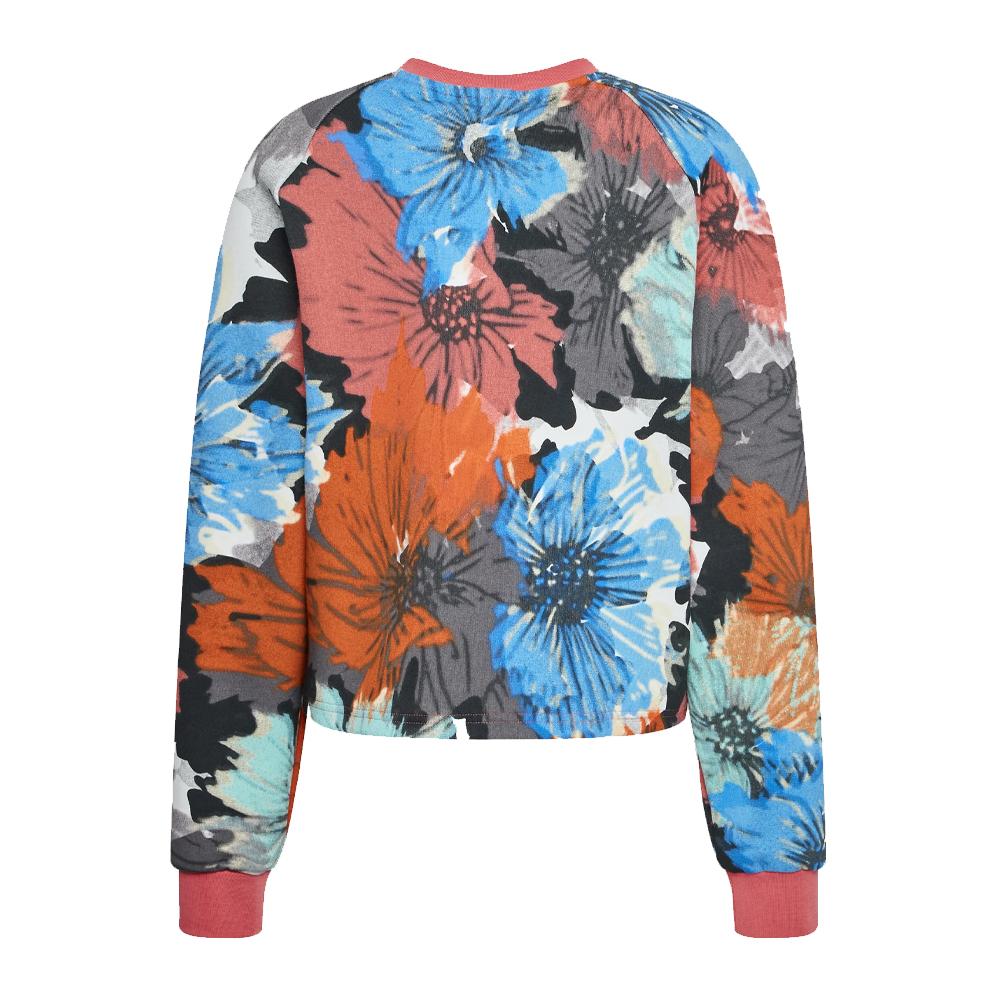 Sweat à fleurs Multicolore Femme Adidas Allover Print vue 2