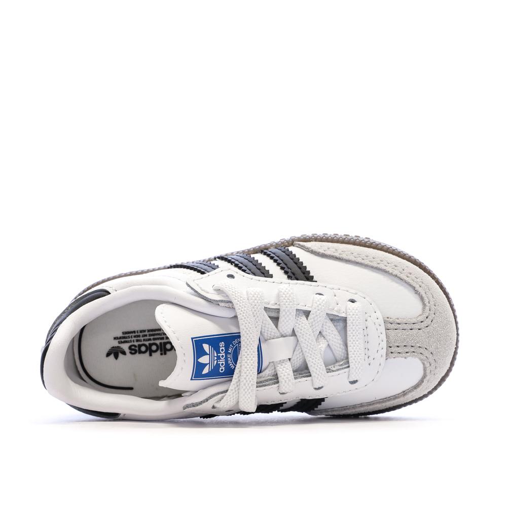 Zapatillas blancas para bebé/niño Adidas Samba OG Cf El I ver 4