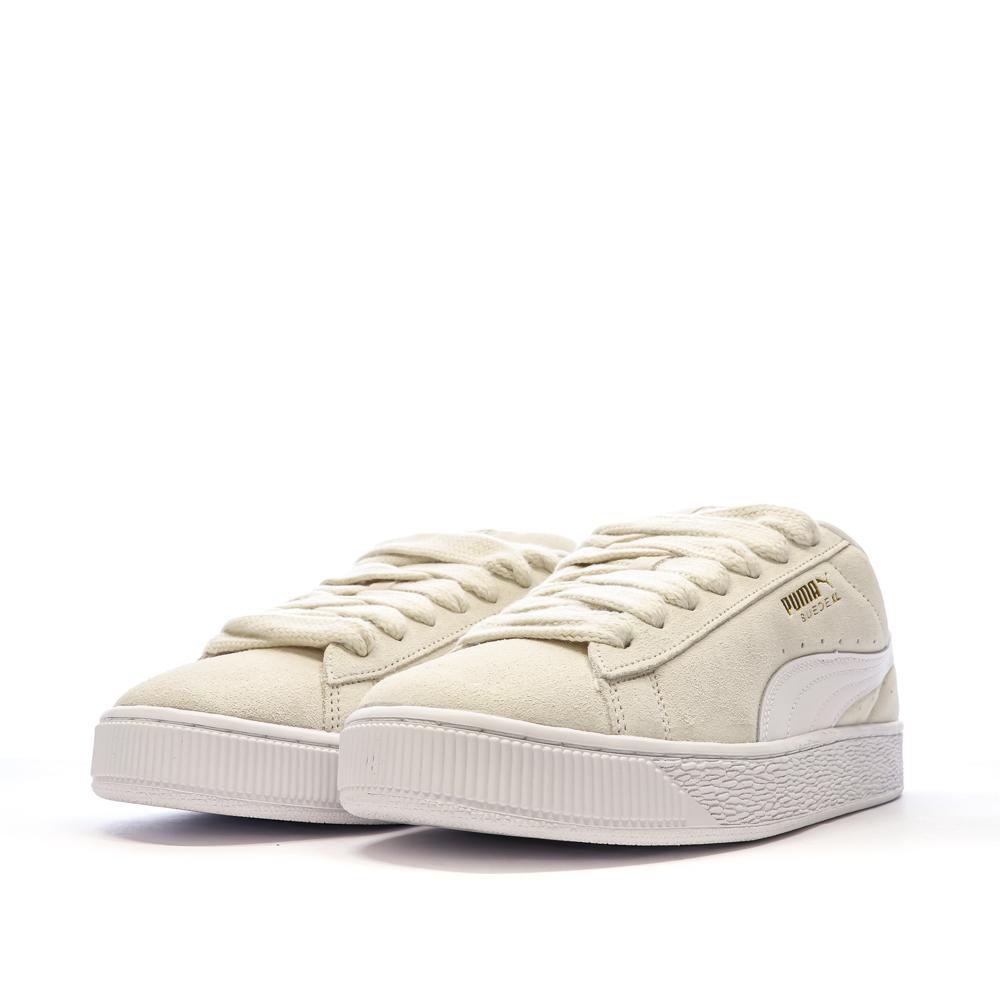 Baskets Beige/Blanc Femme Puma Suede XL vue 6