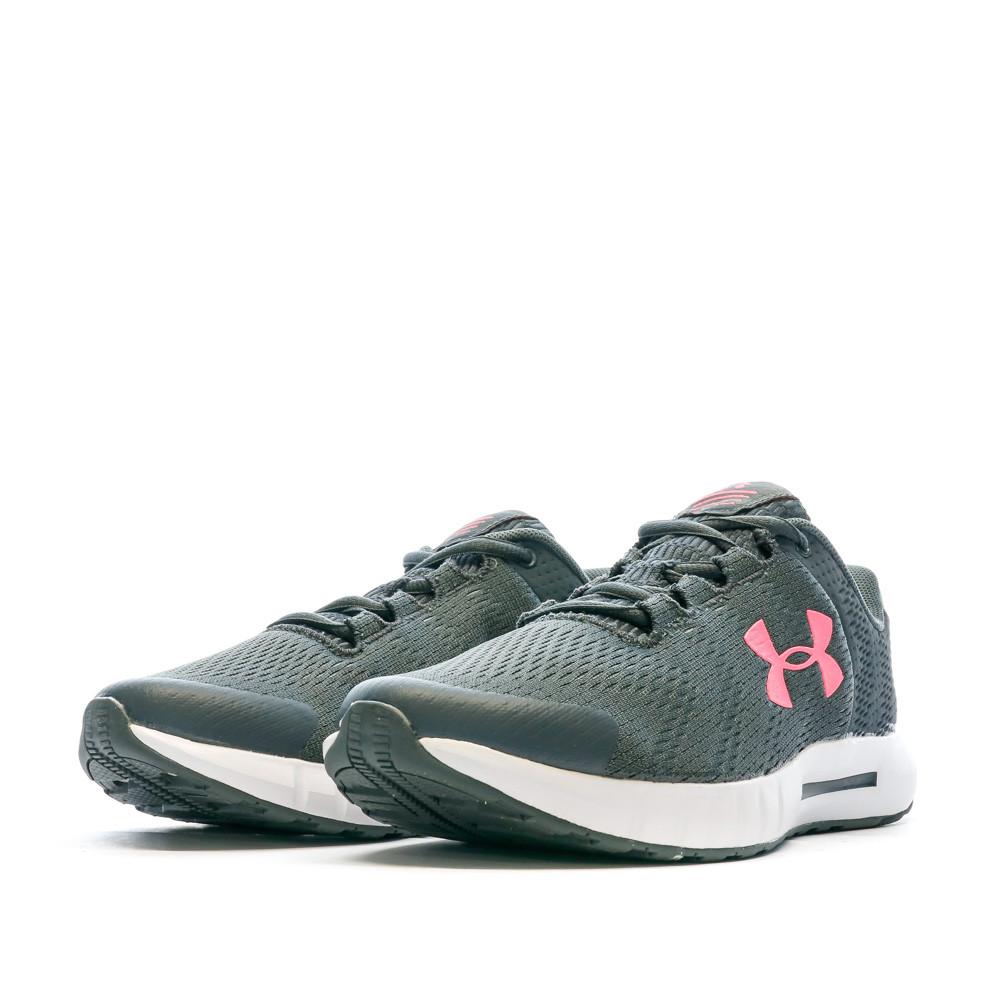 Chaussures de running Gris/Rose Femme Under Armour Charged vue 6