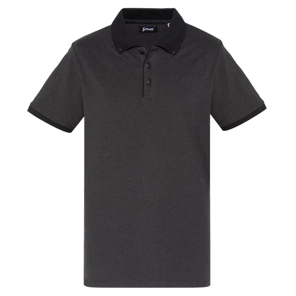 Polo Noir Homme Schott PSPENY pas cher