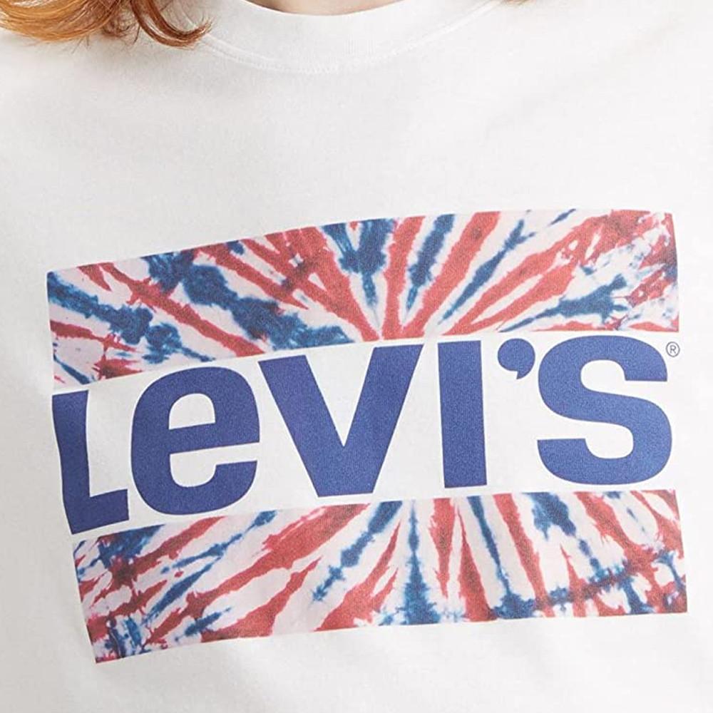 T-shirt Blanc Homme Levi's vue 3