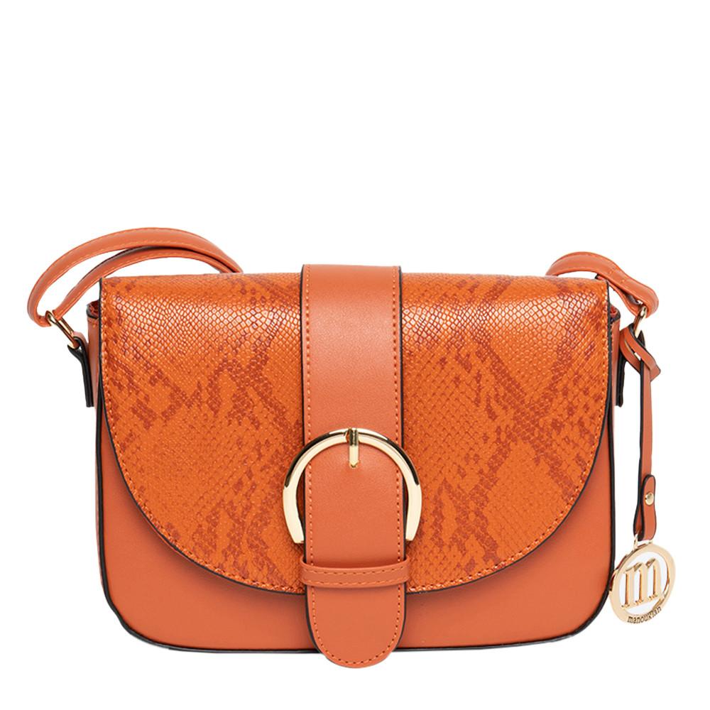 Sac bandoulière Orange Femme Manoukian Tilla pas cher