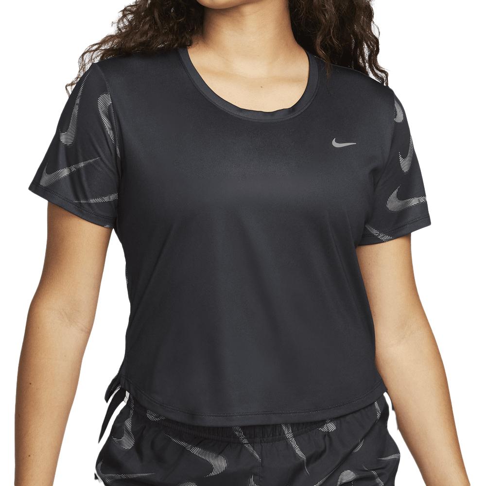T-shirt Noir Femme Nike Swoosh pas cher
