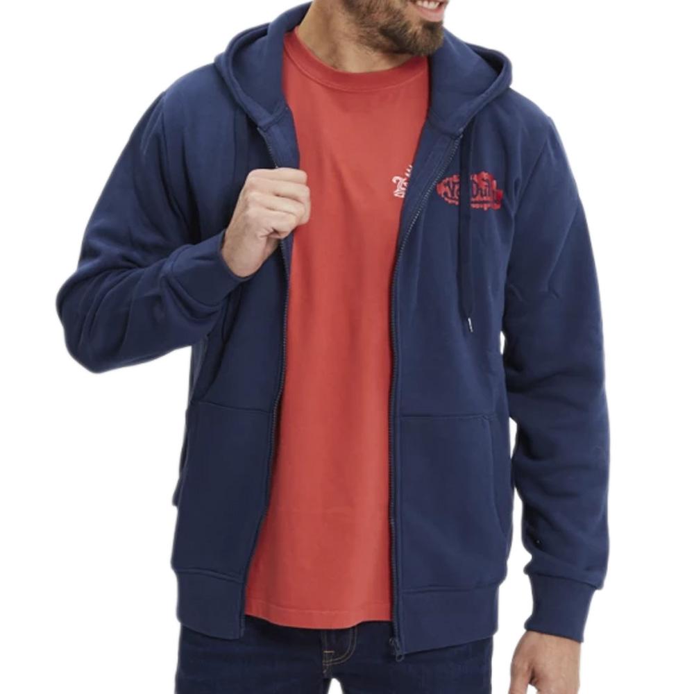 Sweat Marine/Rouge Homme Von Dutch SWZ pas cher