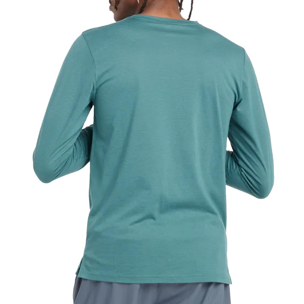 T-shirt Manches Longues Bleu Homme New Balance Lightweight vue 2