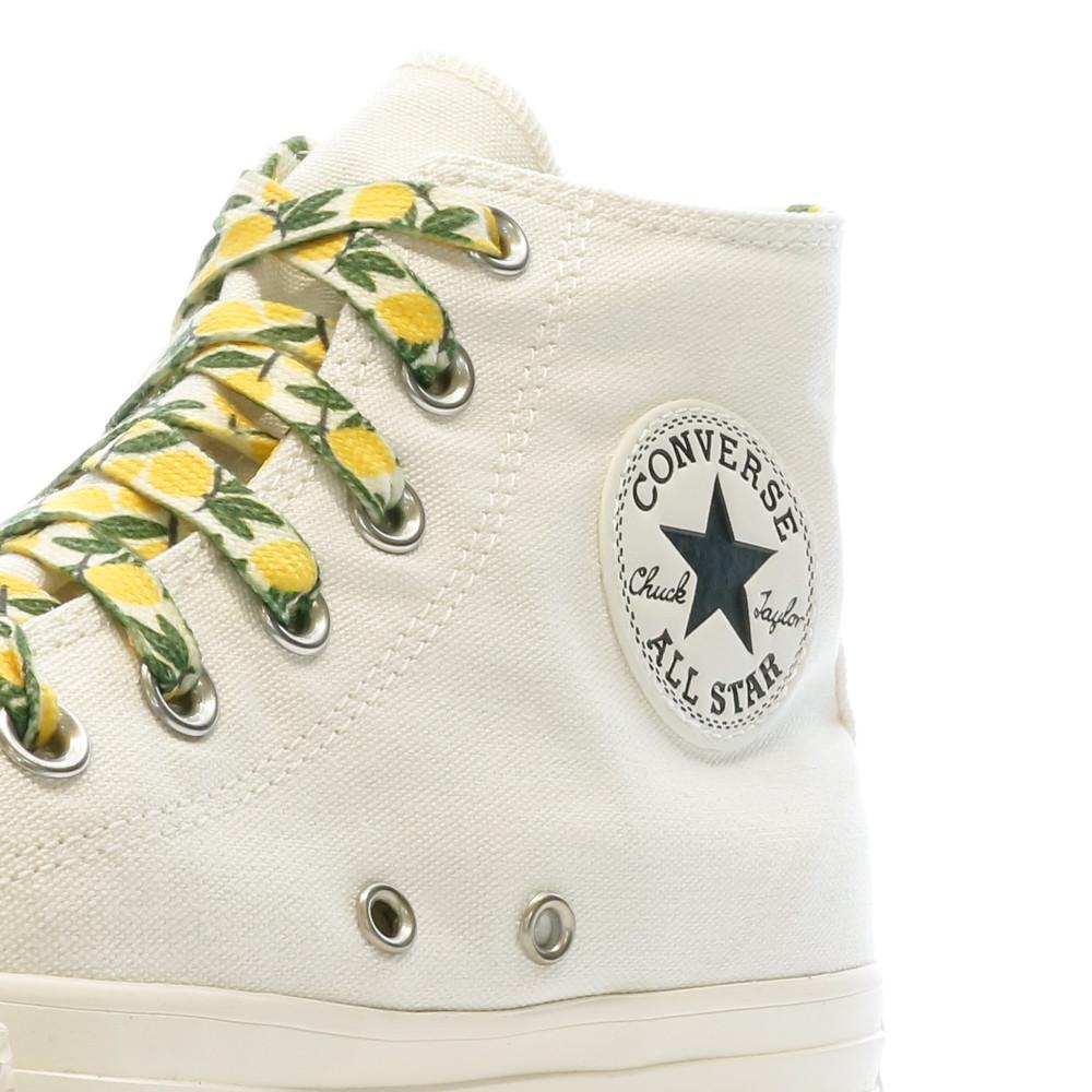 Baskets Écru Femme Converse Citron vue 7