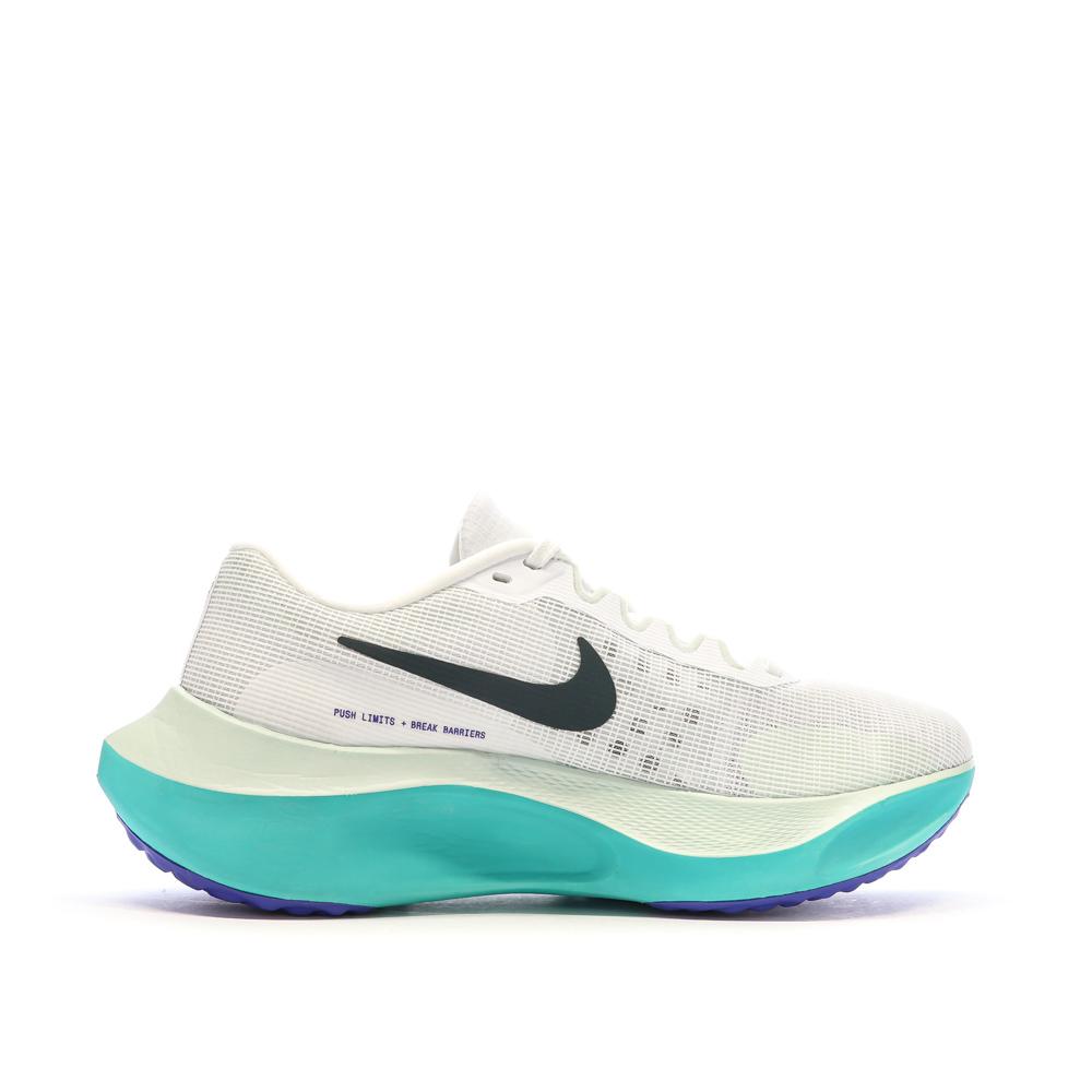 Chaussures de Running Blanc/Bleu Homme Nike Zoom Fly 5 vue 2