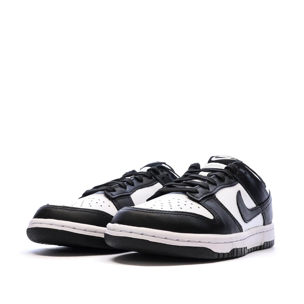 Baskets Noir/Blanc Mixte Nike Dunk Low Panda vue 6