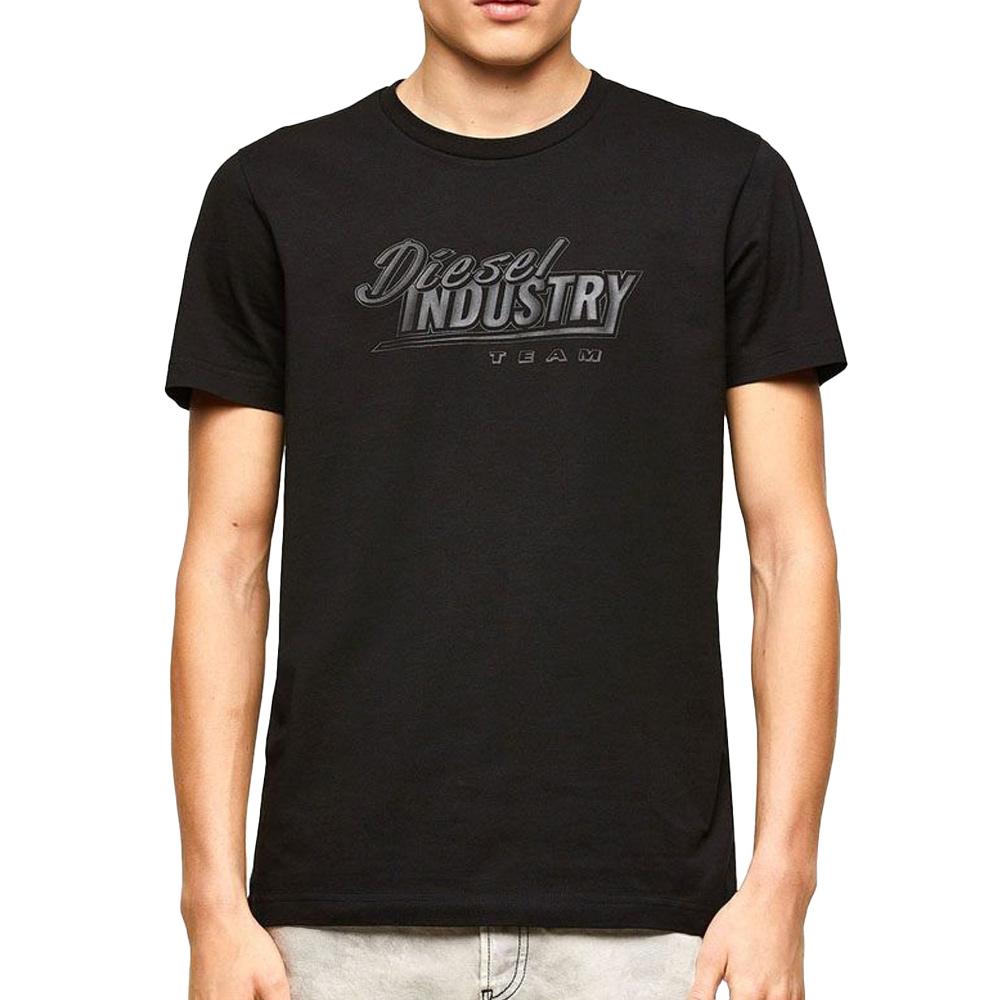 T-Shirt Noir Homme Diesel Maglietta A02558 pas cher