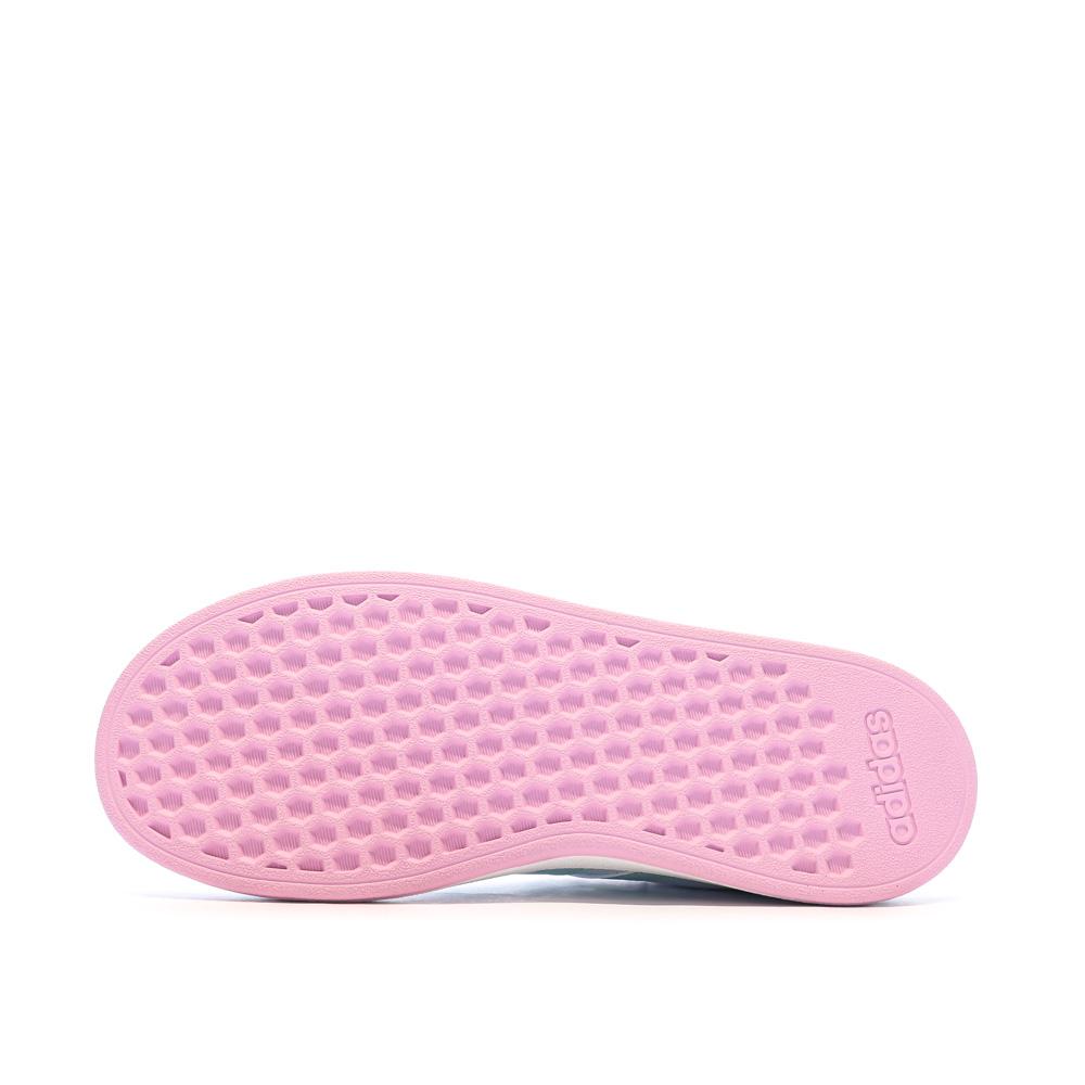 Baskets Blanc/Vert Fille Adidas Grand Court 2.0 vue 5