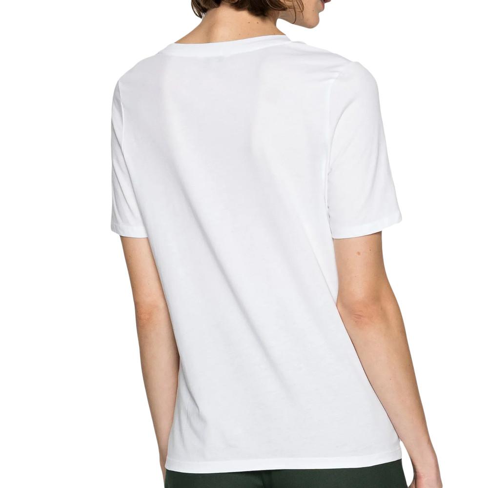 T-shirt Blanc Femme Tommy Hilfiger Reg Feather vue 2