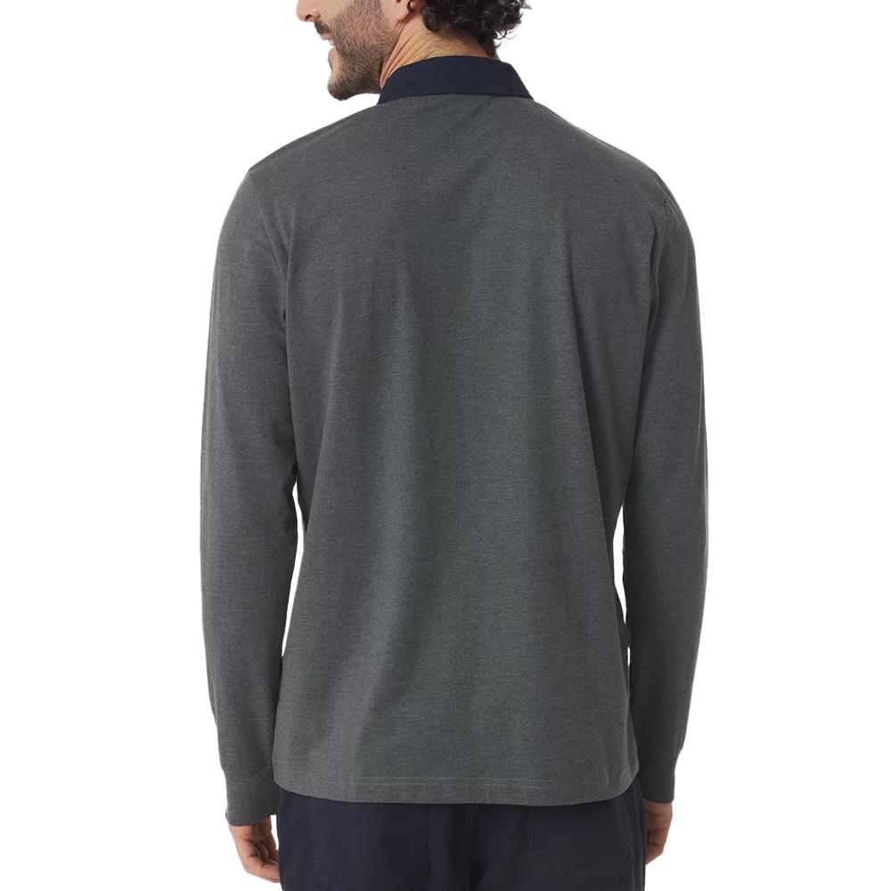 Polo Manches Longues Grises Homme TBS PEKANPOL vue 2