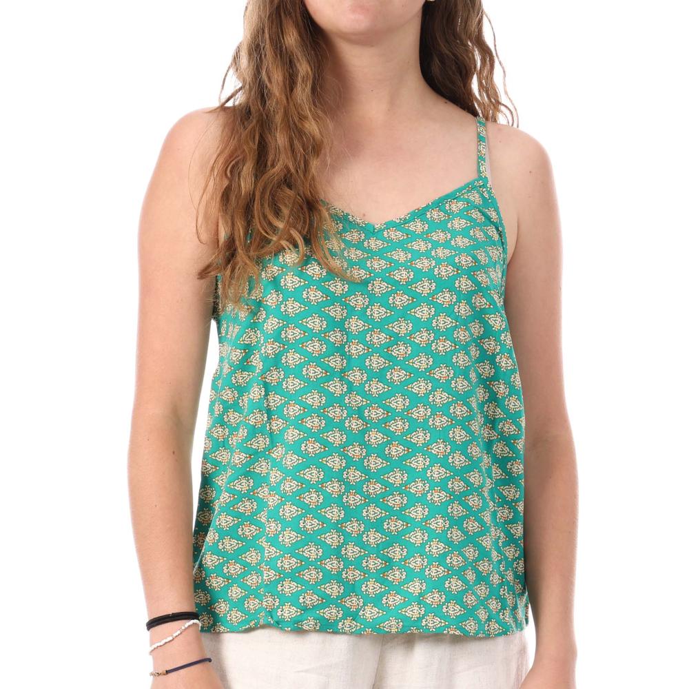 Débardeur Vert à Motifs Femme Only Nova Life Paris pas cher