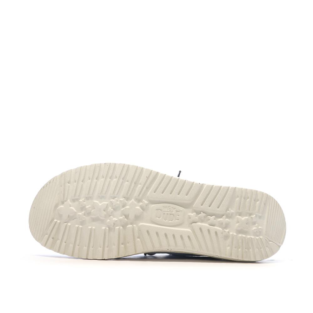 Chaussures Grises Clair Homme Hey Dude Wally Sport Mesh vue 5