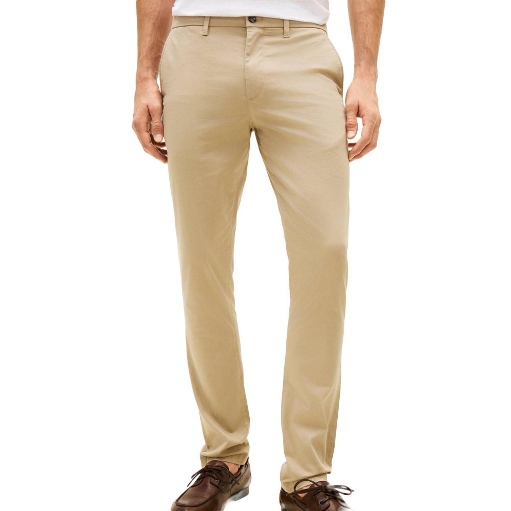 Pantalon fluide/toile Beige Homme Tommy Hilfiger Bleeckers pas cher