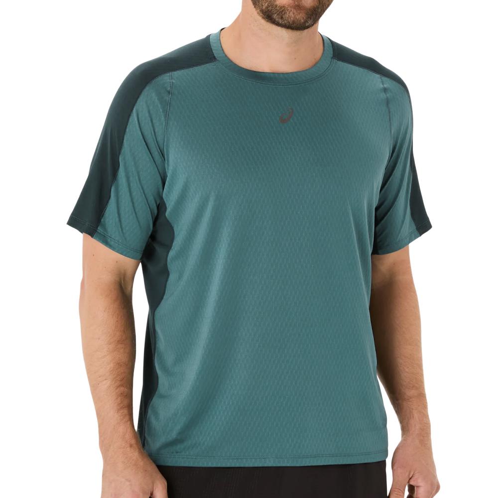 T-Shirt Bleu Homme Asics Fujitrail pas cher