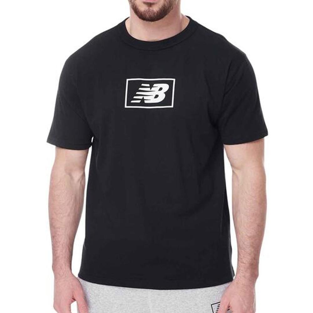T-shirt Noir Homme New Balance Nbesslogotee pas cher
