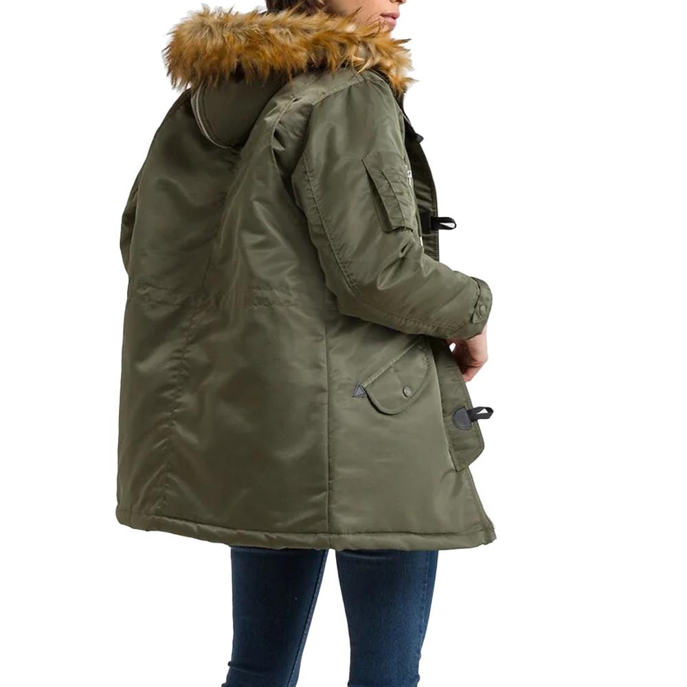 Parkas Kaki Femme Schott Elisa vue 2