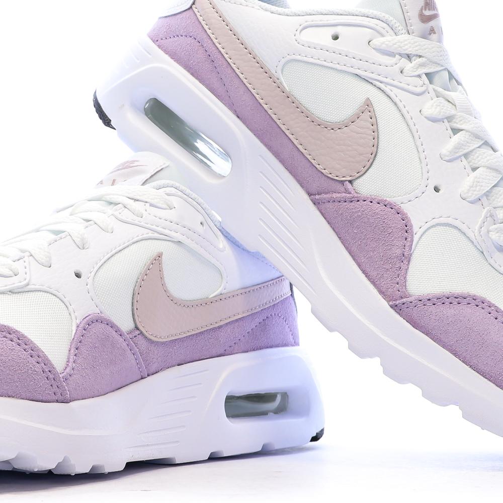 Baskets Blanc/Rose Femme Nike CW4554-001 vue 7