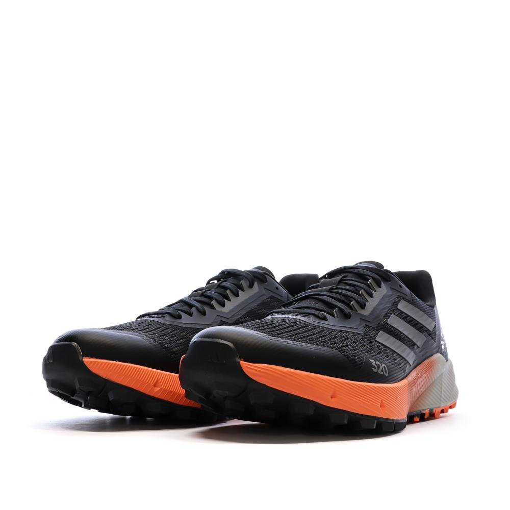 Chaussures de Trail Noir/Orange Homme Adidas Terrex Agravic vue 6
