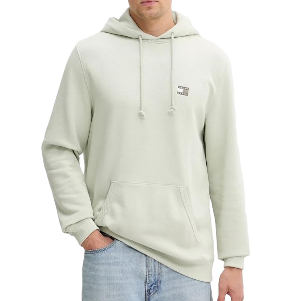 Sweat à Capuche Vert Homme Tommy Hilfiger TJM Reg Badge pas cher