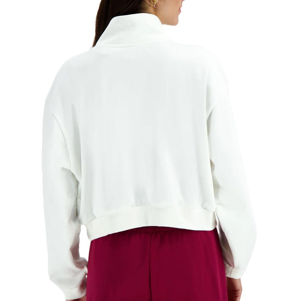 Sweat Blanc Femme Le Coq Sportif Heritage vue 2