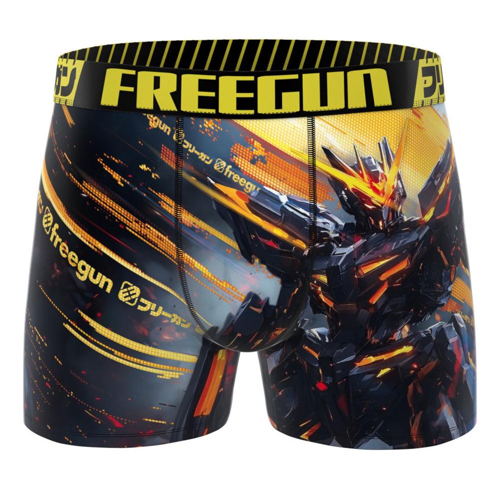 Freegun Robot Men’s Black/Yellow Boxer Shorts affordable