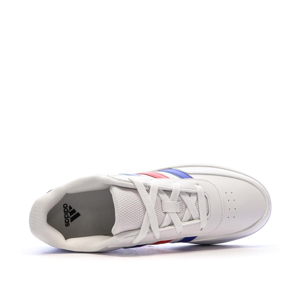 Baskets Blanches Junior Adidas Breaknet 2.0 vue 4