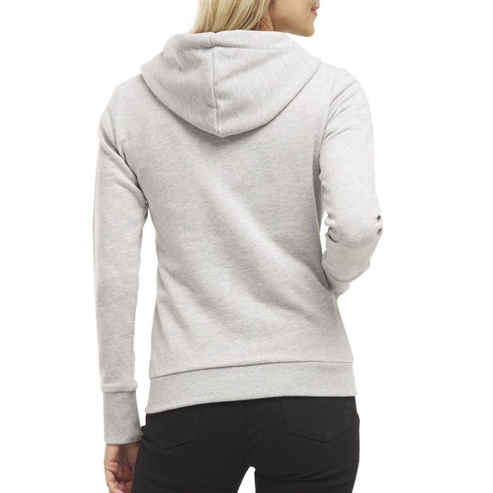 Sweat à Capuche zipppé Gris Femme Superdry Orange Label vue 2