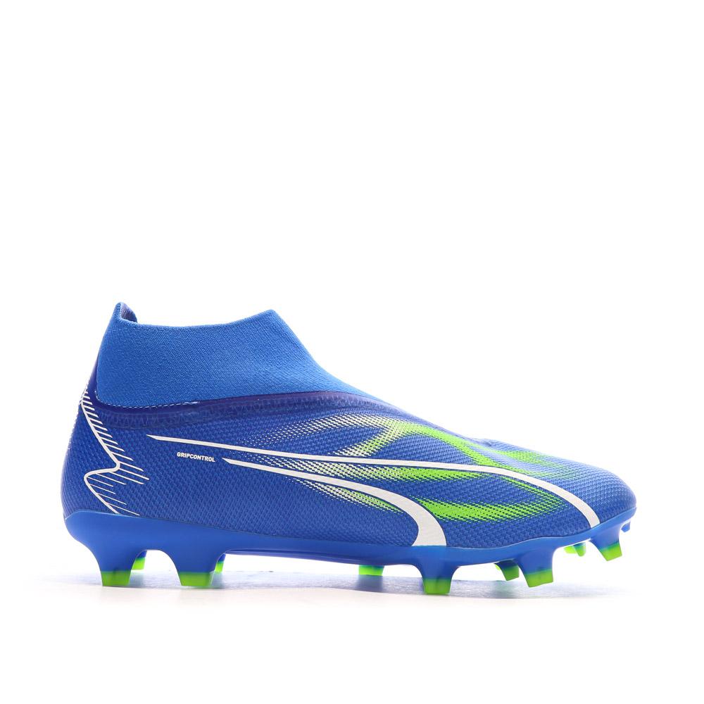 Chaussures de Foot Bleu/Vert Homme Puma Ultra Match+ LL FG/AG vue 2