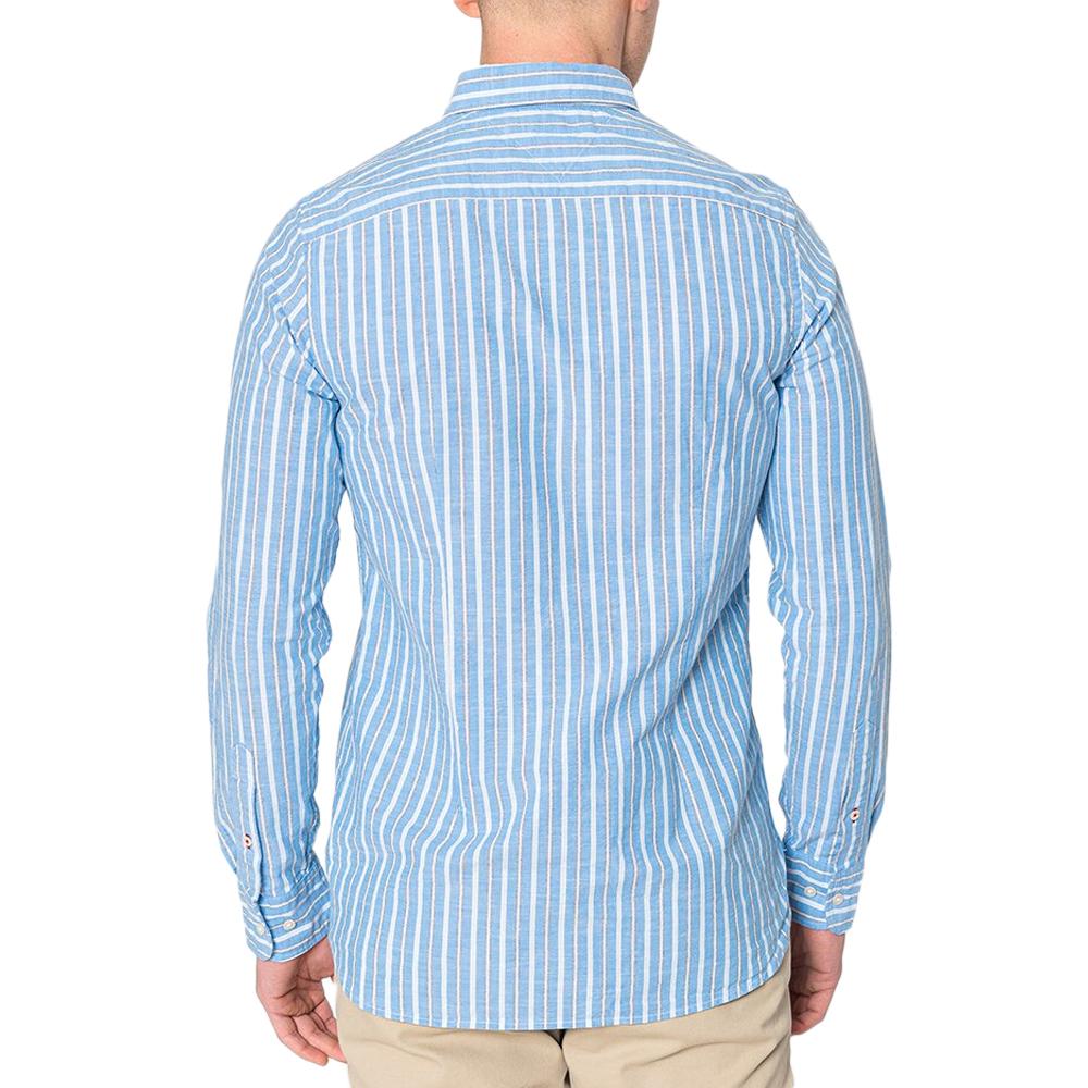 Chemise à Rayures Bleu Homme Tommy Hilfiger MW0MW20543 vue 2