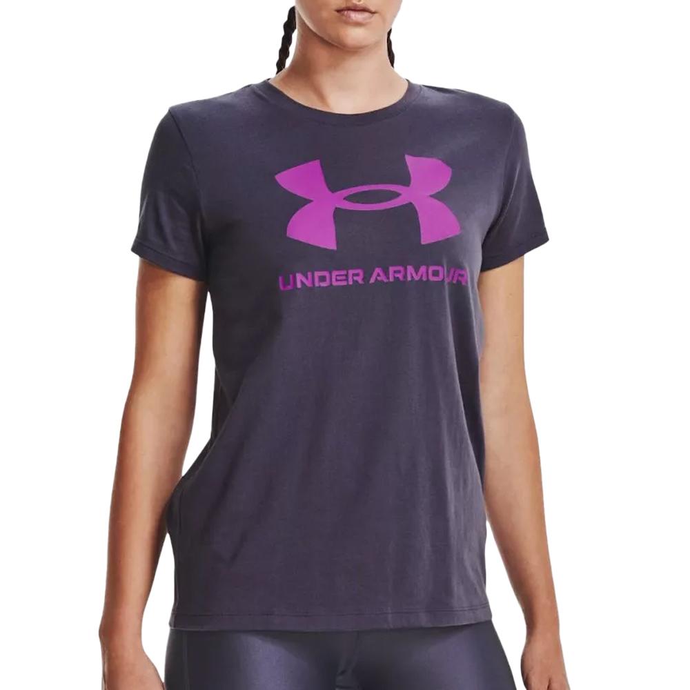 T-shirt Violet Femme Under Armour Live Sportstyle Graphic 1356305 pas cher