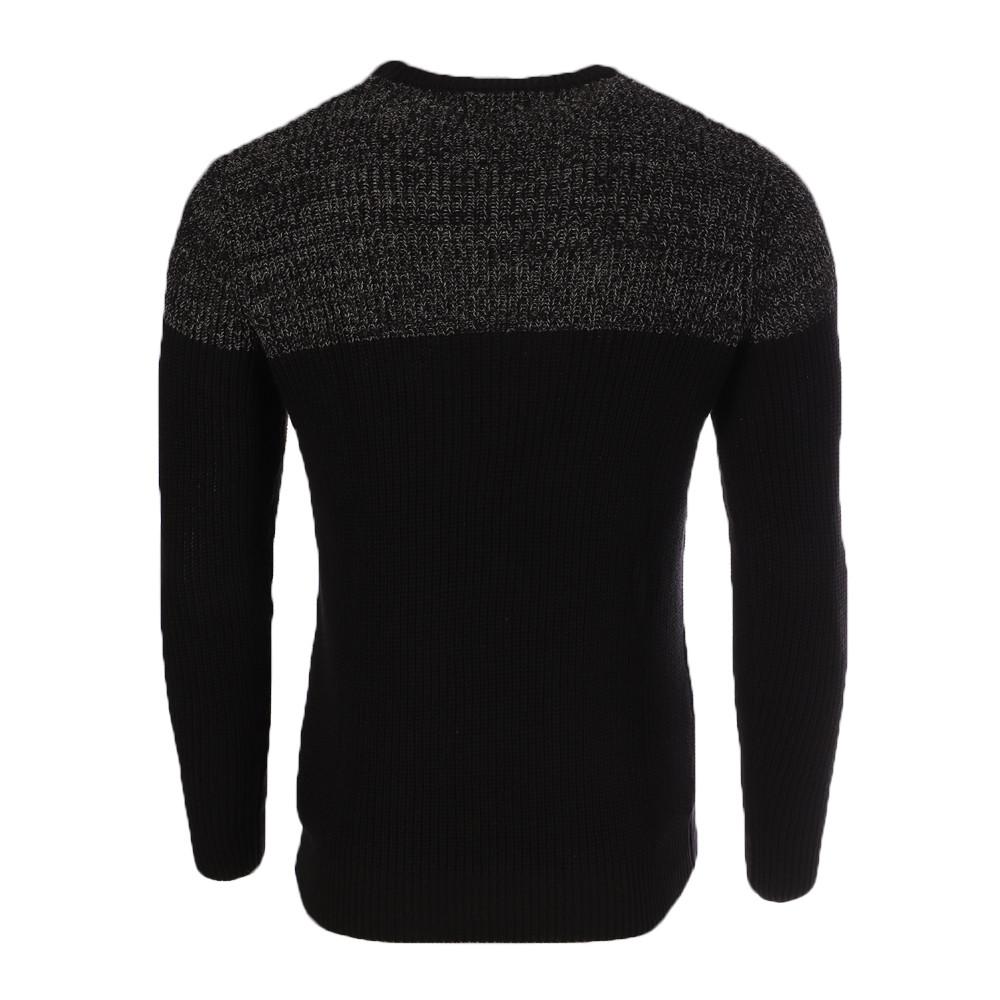 Pull Noir/Gris Homme Saint-Hilaire BSH16 vue 2