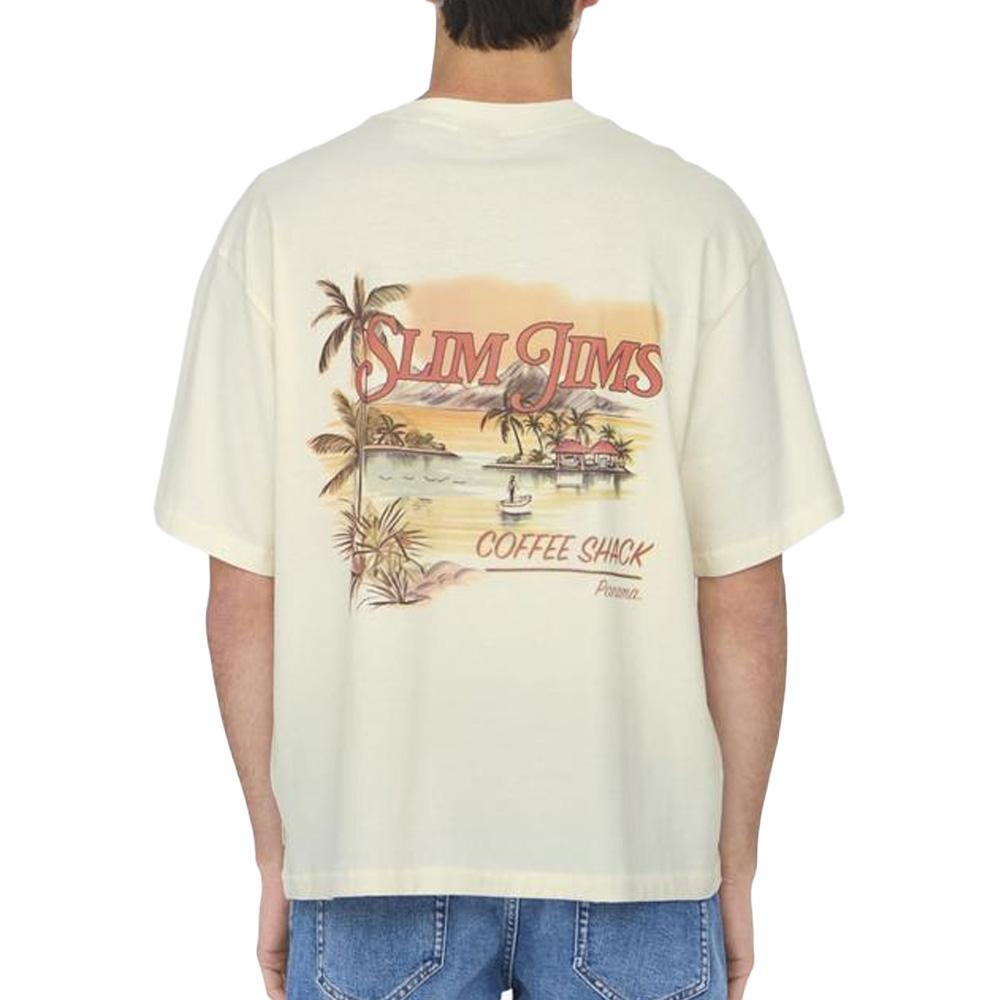 T-Shirt Beige Homme Only & Sons Malik vue 2