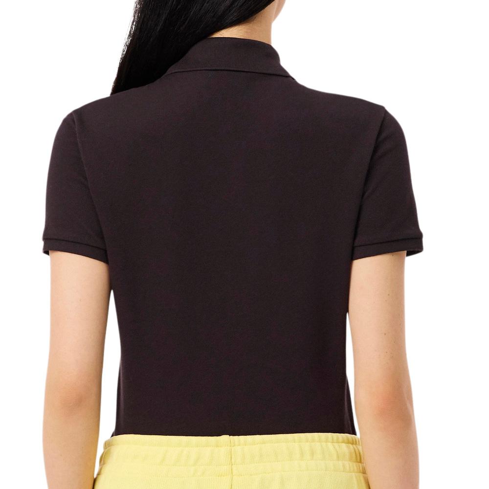 Polo marrón para mujer de Lacoste PF5462-031 ver 2