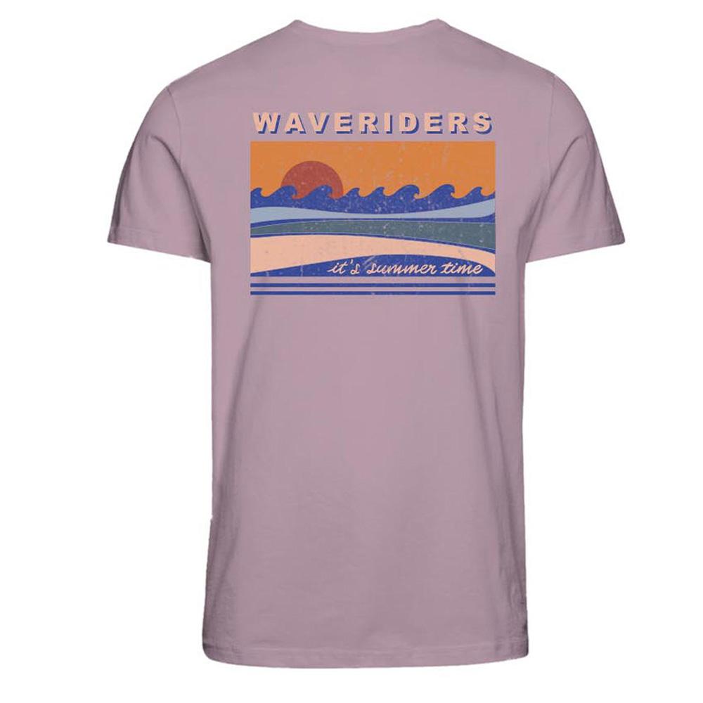 T-Shirt Rose Homme Jack & Jones Jortide vue 2