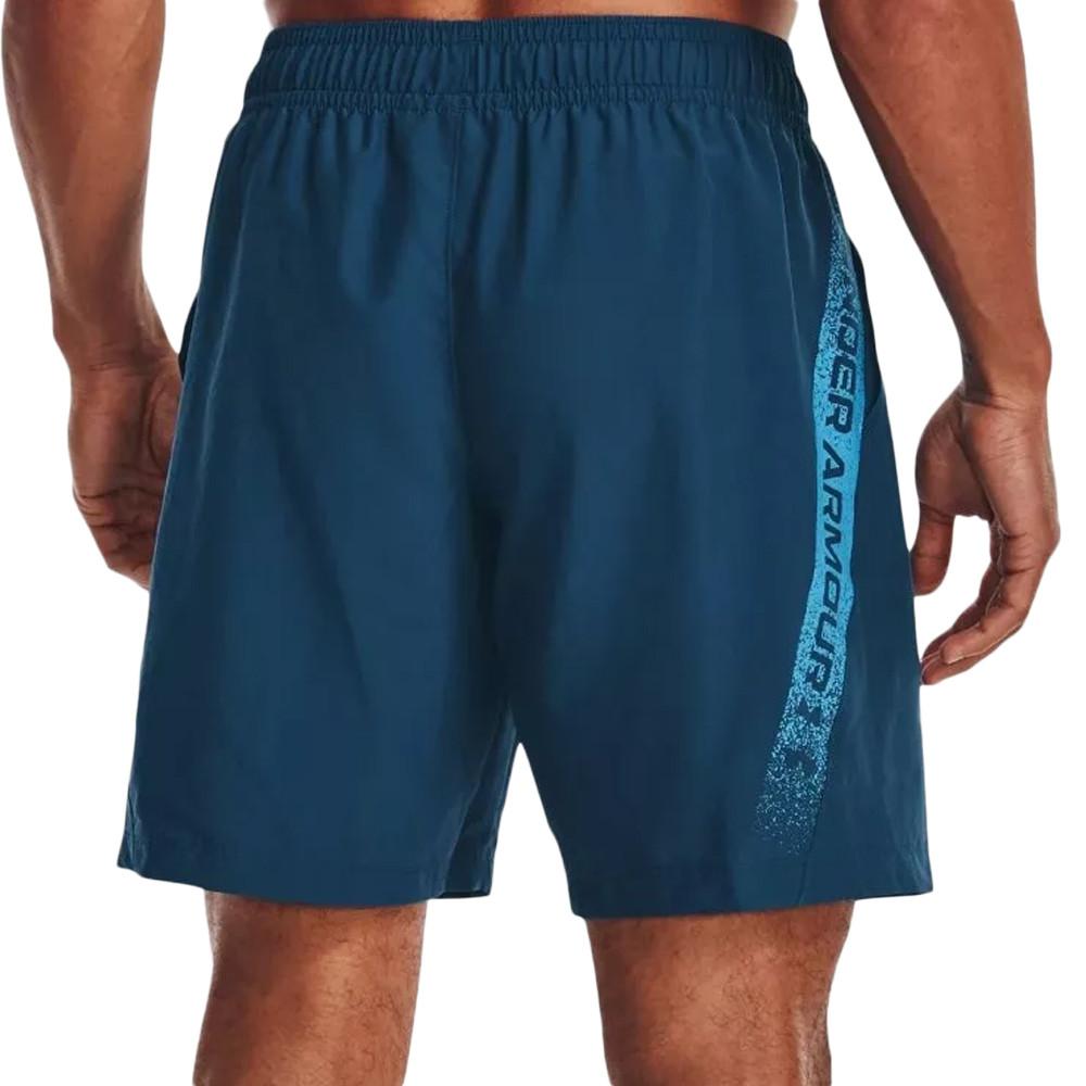 Short Bleu Foncé Homme Under Armour Graphic vue 2