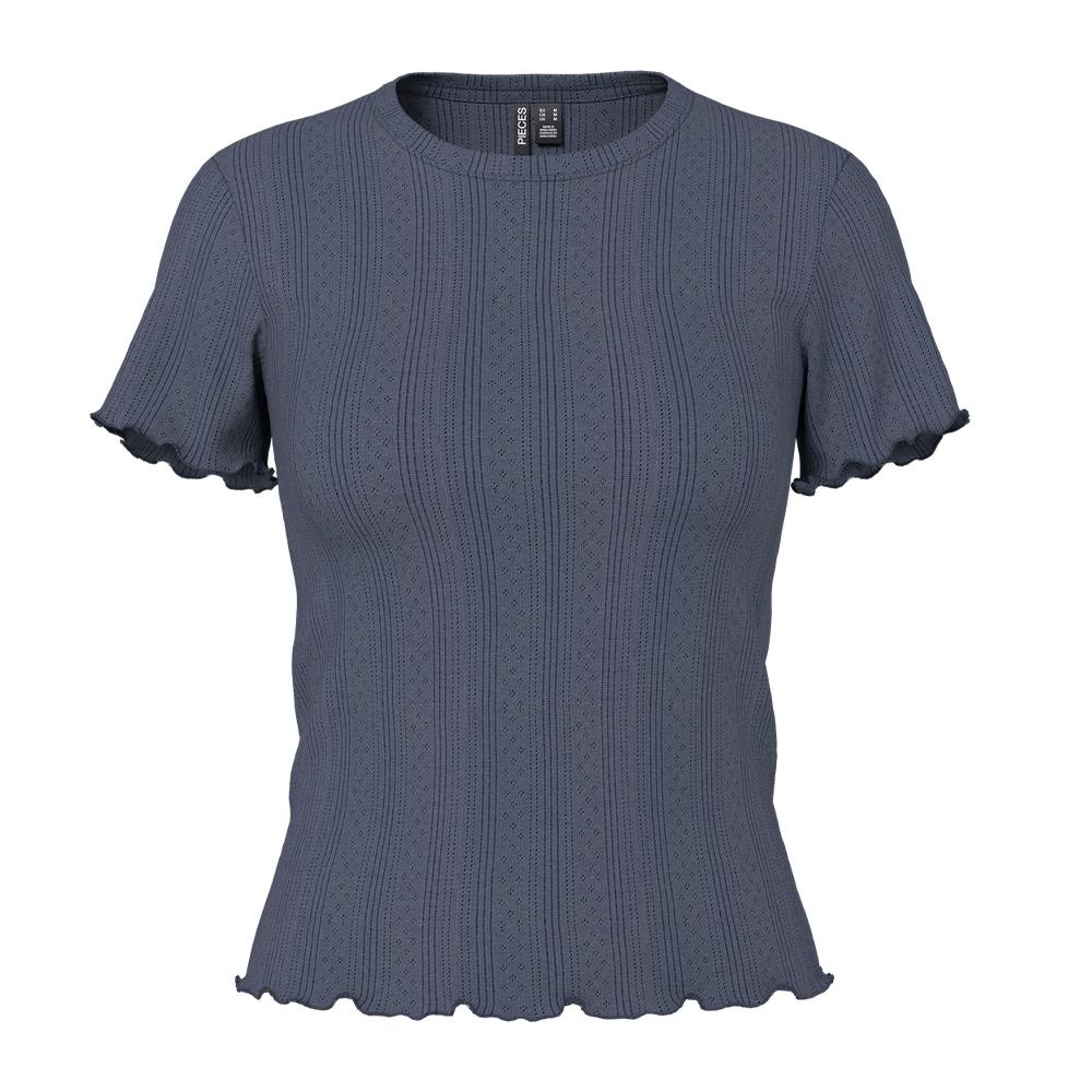 T-Shirt Marine Femme Pieces Marie vue 2